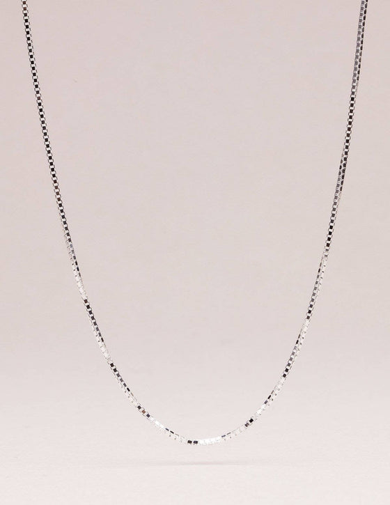 4.1mm Long Link Box Chain Necklace - 925 Sterling Silver -  FashionJunkie4Life