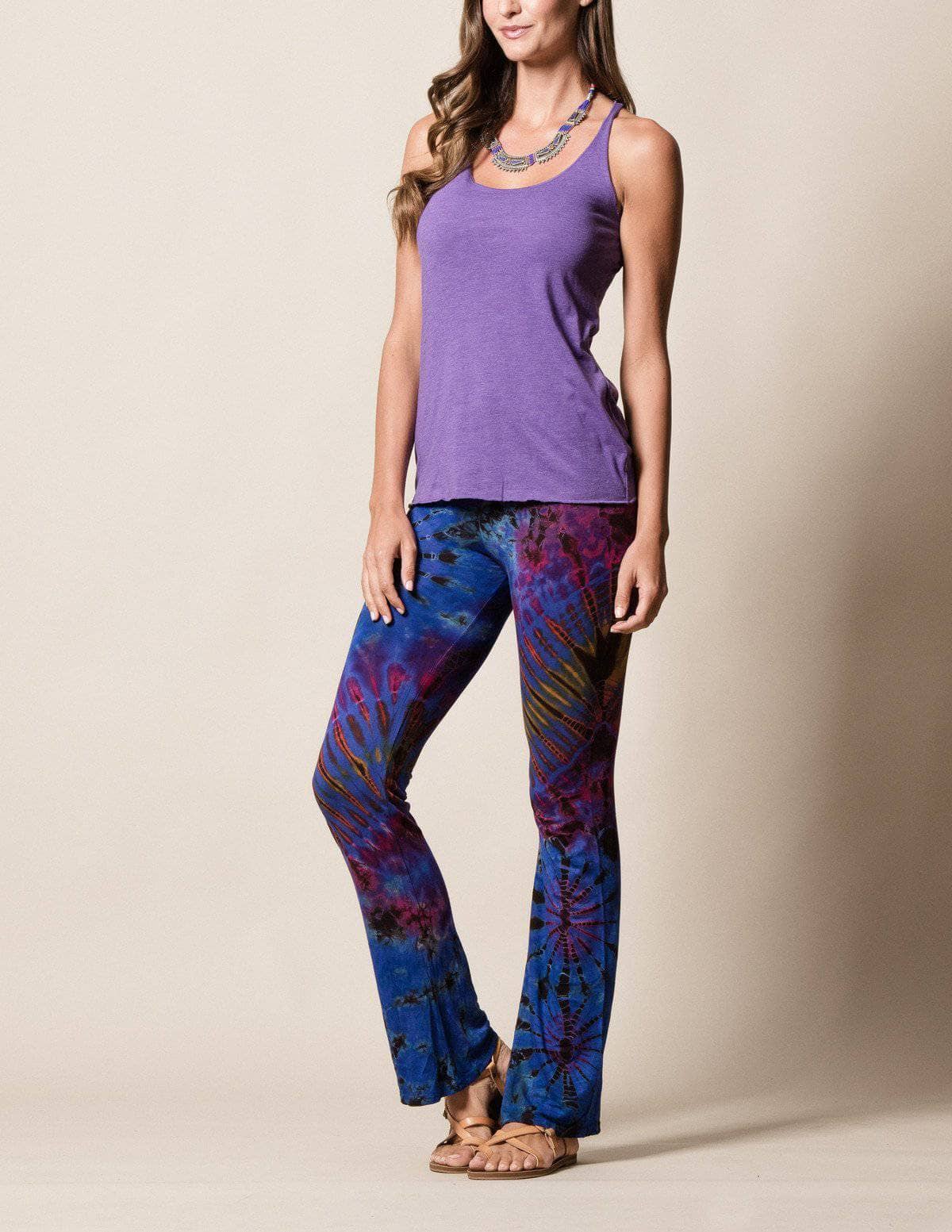 Aayomet Yoga Pants For Women Bootcut Women's High Rise Tie Dye