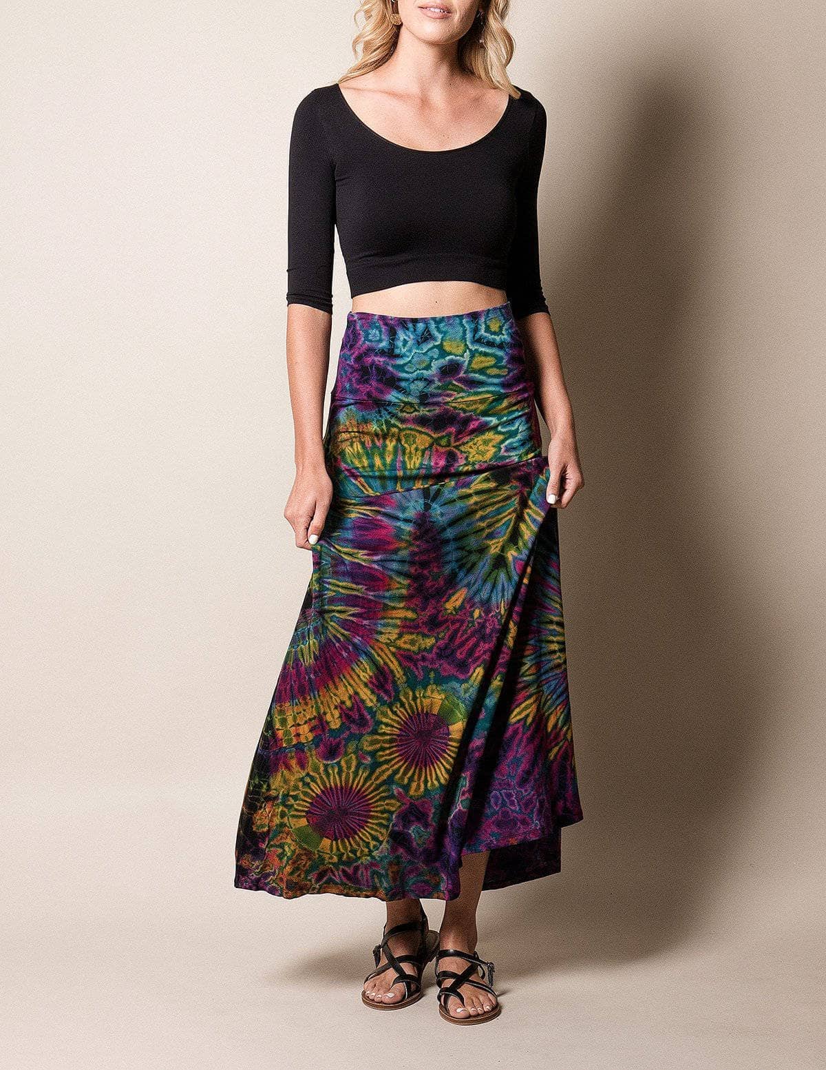Buy Tie Dye Skirt Festival Skirt Hand Dyed Maxi Skirt Hippie Online in  India  Etsy