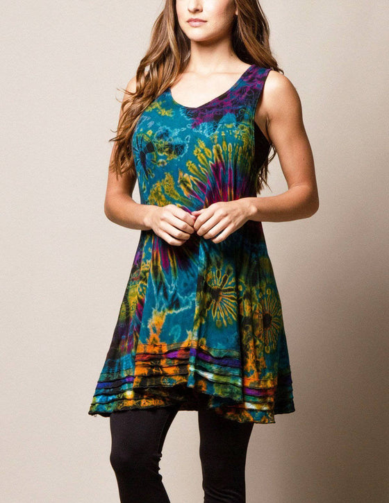 Tie-Dye Tunic Dress — Sivana