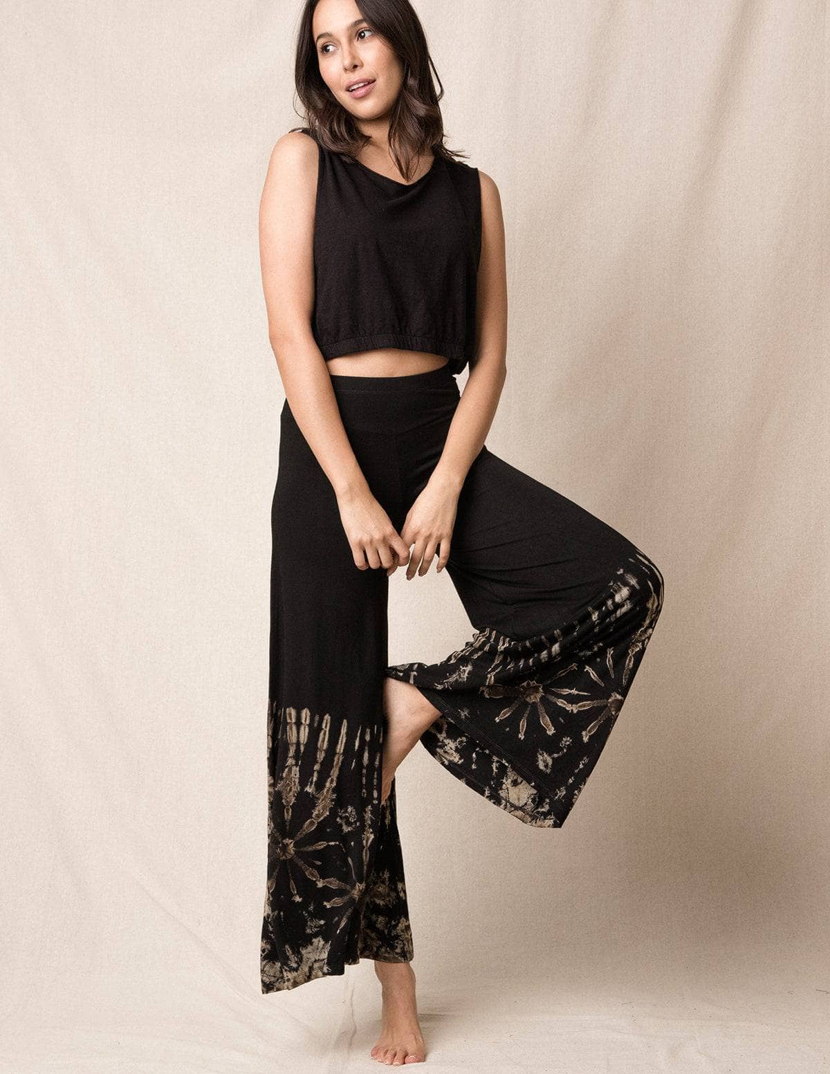 Buy Black Solid Palazzos Online - W for Woman