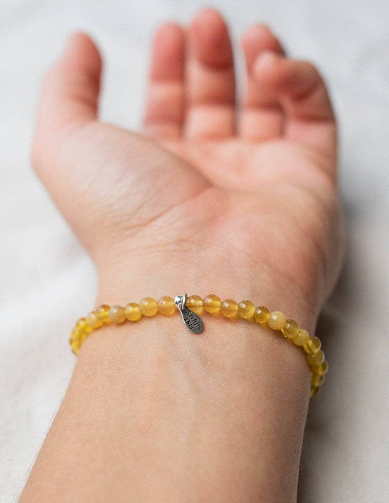 Yellow Topaz Mini Gemstone Bracelet — Sivana